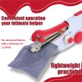 Poweka Hand Sewing Machine Mini Portable Electric Sewing Machine for Beginners and Adults Fast Sewing Suitable for Clothing, Fabrics, Travel Home. 