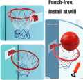 Hoops Kids Basketball rim set Basket Ball and Net Hoop Indoor Outdoor Sport Toys. 