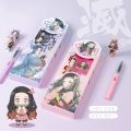 【2023NEW】Anime Demon Slayer Kimetsu no Yaiba Kamado Tanjirou Nezuko Student Fountain Pen School Supplies Writing Ink Pen Stationery gift.