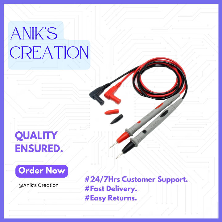 Meter Probe 10A 1000V for Digital Multimeter, Test Probe For Digital Multimeter