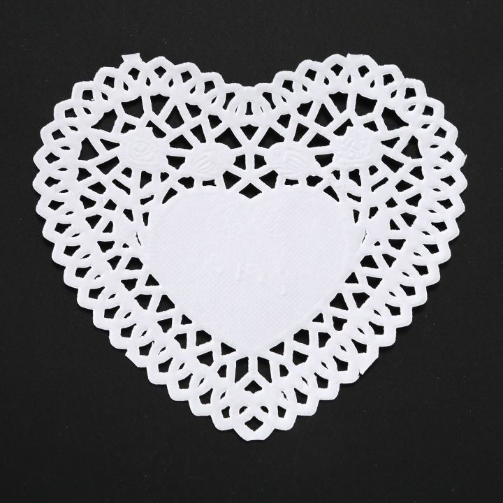 100x%204%20inch%20White%20Love%20Heart%20Paper%20Lace%20Doilies%20doily%20For%20cardmaking%20scrapbooking%20-%20Image%208
