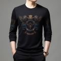 Black High Staylish Full Sleeve T-Shirt For Men.