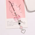 Goth Y2K Phone Charm Bow Heart Star Keychain Pendant Kawaii Key Chain Bag Phone Chain Cute Accessory For Girls Women Jewelry. 