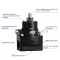 Fuel Inject Regulator With Boost Gauge High Pressure 8AN BLACK.
