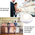 FLORAA® RGB 13 Colors LED Cabinet Light Dimmable Touch Sensor LED Round Party Night Lamp. 