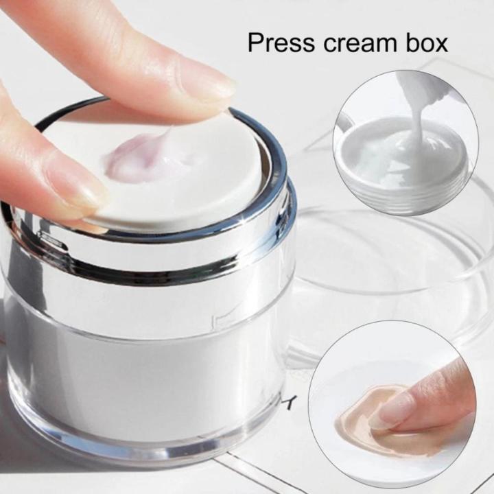 15/30/50ml Empty Airless Pump Jar Refillable Creams Gels Lotions Dispenser Vacuum Bottle Travel Leak Proof Cosmetic Container