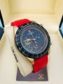 Luxury Chronograph Movement Rubber Belt Wrist Watch For Men.. 