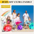 18 Hopper Ball with Handle Bouncing Ball Marble Bouncy Balls Hopping Toys Inflatable Hop Ball Jumping Ball for Boys Girls.