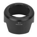 Camera Lens Hood HB-N103II Plastic for Nikon 1 VR 10-30mm f/3.5-5.6 V1 V2 J1 J2 J3 S1 Adjustable Photography Accessories. 