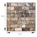 【Wweirdoo】Self Wallpaper Pvc Waterproof Stone Brick Paper Multi-Color 507 1 Pcs.