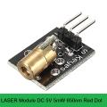 LASER CIRCUIT Board Module DC 5V 5mW 650nm 3 Pin RED Dot Laser Diodes Module Pointer Copper Head Adjustable Red Laser Dot Diode Circuit.