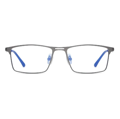 Men Computer Glasses non-Prescription Rectangle Metal Eyewear Frames ...