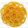 Rubber Ring Band Loop in Yellow 50gm Sturdy Stretchable Elastic Holder Band Loop.