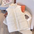 Abc202FatmmLarge Size Autumn and Winter New Cotton Clothing Vest Female All-Matching Short Waistcoat Outerwear Sleeveless Waistcoat Outerwear. 