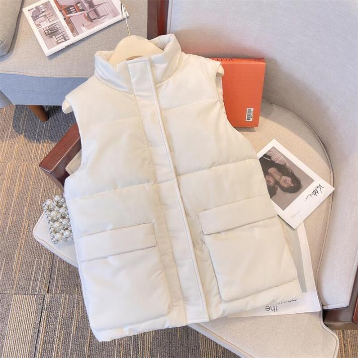 Abc202FatmmLarge%20Size%20Autumn%20and%20Winter%20New%20Cotton%20Clothing%20Vest%20Female%20All-Matching%20Short%20Waistcoat%20Outerwear%20Sleeveless%20Waistcoat%20Outerwear%20-%20Image%203