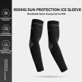 Ice Silk Sunscreen Premium Arm Sleeves UPF50+ Breathable Cooling Elastic Arm Guards for Cycling, Running & Outdoor Sports (Unisex) 1 Pair.