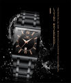 New FNGEEN Business Men's Watches Luxury Brand Waterproof Calendar Men's Square Wrist Watch Stainless Steel Strap Quartz Watches. 