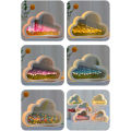 GC DIY Tulip Night Light, Cloud Shape Mirror Simulation Flower Sleeping Table Lamp Home Bedroom Decoration Birthday Gifts For Teen Girls Friends. 
