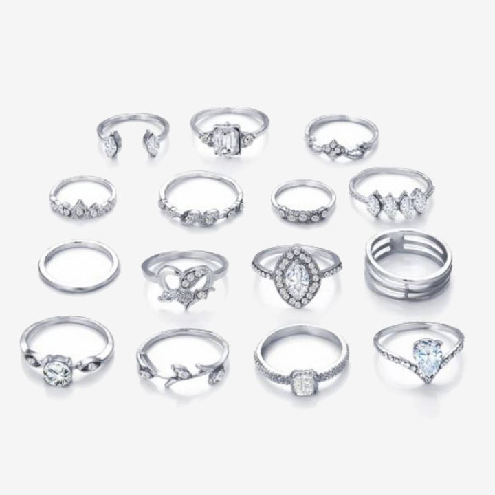 15%20Pieces%20Set%20Ring%20Set%20Women'S%20Joint%20Ring%20Hollow%20Crystal%20Love%20Ring%20Fashion%20Jewelry%20Rings%20-%20Ring%20For%20Girls%20-%20Ring%20-%20Image%202