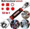 Double Head Torque Socket Wrench Spanner 360 Degree Rotation Spanner Universal Wrench 52 in 1 Multi Tool Spanner Tools Furniture Car Repair Spline Bolts Wrench. 