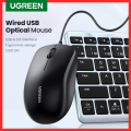 UGREEN USB Wired Mouse with Ergonomic Design 1200 DPI 3 Buttons Mouse for Laptops and PCs. 
