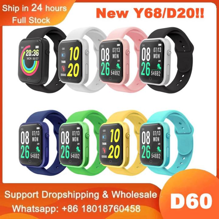10pc%20Wholesale%20D60%20Smart%20Watch%20Y68%20D20%20Updated%20Sport%20Waterproof%20SmartWatch%20Men%20Women%20Put%20Photo%20Smart%20Band%20PK%20Y68%20D20%20Pro%20Y78%20D30%20-%20Image%202