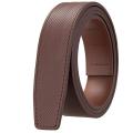 No Buckle 3.5cm Width Cowskin Genuine Leather Belt Men Without Automatic Buckle Strap Male Black Brown Blue Gray White B509 Wearhouse.