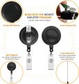 Badge Reels Retractable with Swivel Alligator Clip - Retractable Badge Clips for Work - Retractable Badge Holders with Clip.