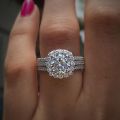 Fashion Cubic Zirconia Elegant Bridal Wedding Ring Luxury Square Shape Engagement Ring for Women Party Birthday Jewelry.