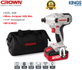 CROWN 20V Cordless impact screwdriver 20V (Lithium-ion, 4Ah), 1/4" hexagonal, Max. torque 320 Nm, with battery and charger Model: CT22021HX-4C2 TB - Kings Trading. 