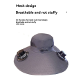 Portable Solar Charging Cap with Two Fan Solar Fan Cap for Outdoor Camping Hiking Fishing Sunscreen Fisherman Hat.
