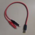 Male Jack To Dual 29mm Alligator Clip With Cable 2 Pin Connector 2.1mm Male DC Power Jack. 