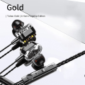 New Android Wired In-Ear Headset Dedicated Dual-Speaker Smartphone Headset Line Control Tuning. 