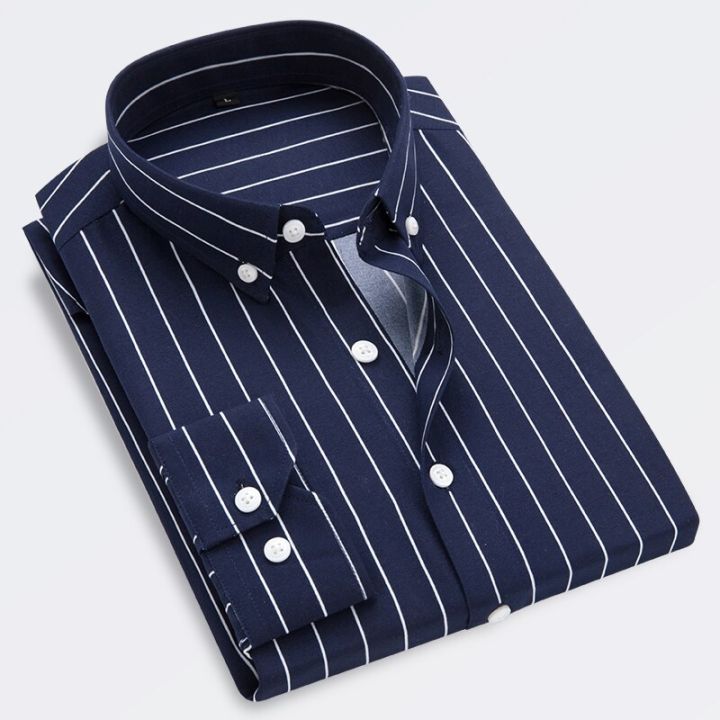 Classic%20Striped%20Shirt%20Men's%20Single-breasted%20Long-sleeved%20Shirts%20Autumn%20New%20Men%20Top%20Red%20Blue%20Black%20Slim%20Version%20Male%20Chemise%20-%20Image%207