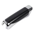 Universal Car Hand Brake Carbon Fiber Wood Grain Protection Cover Decoration Hand Brake Lever Sleeve Car Styling Accessories. 