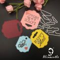 Alinacutle Metal Cutting Dies Cut Tag Punch Holes Scrapbook Paper Craft Album Card Punch Knife Art Cutter.
