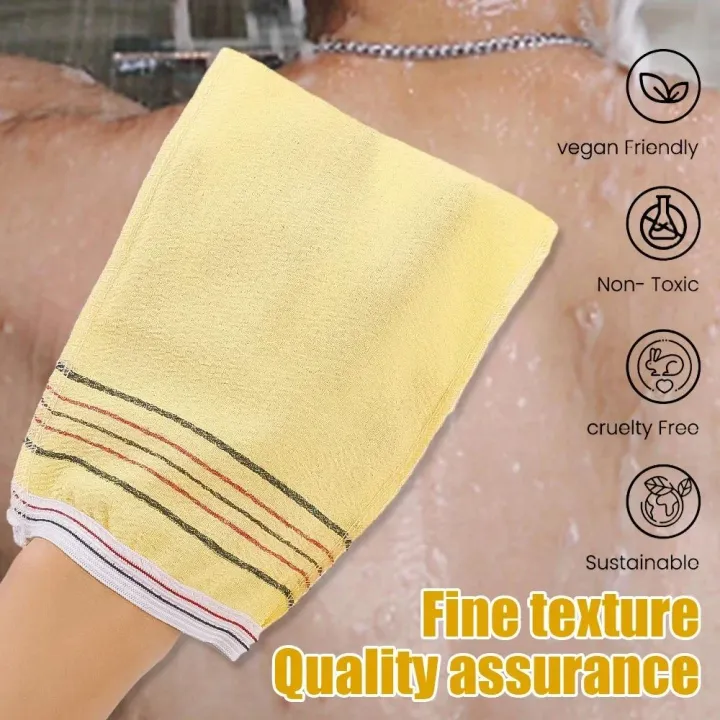 Exfoliating%20Bath%20Towel%20Korean%20Washcloth%20Body%20Massage%20Scrub%20Shower%20Towel%20SPA%20Portable%20Grain%20Brush%20Peeling%20Dead%20Skin%20Gloves%20Adults%20-%20Image%203