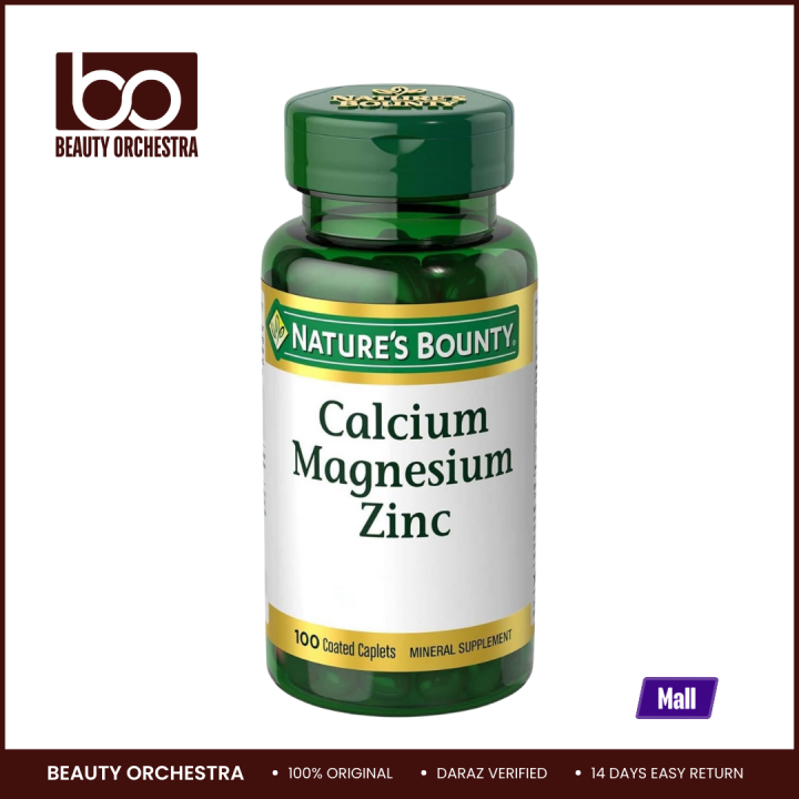 Capsules Nature's Bounty Calcio Zinc Calcium Zinc Magnesium 100 Units main image 0