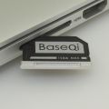 Baseqi For Macbook Air 13inch Aluminum MiniDrive Micro SD Card Adapter Card Reader. 