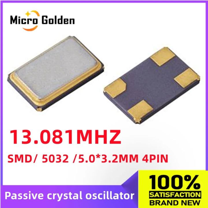 (10pcs) 13.081M 13.081MHZ 5032 5.0*3.2mm SMD Passive Crystal Oscillator 4pin Quartz Resonator Crystal 5.0X3.2MM New original