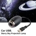 USB Car Ambient Light Atmosphere Large Range Projection Romantic Atmosphere Adjustable Focus Distance. 