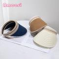 Ameesi Straw Hat Fine Workmanship Multiple Colors Empty Hole Sun Hat.