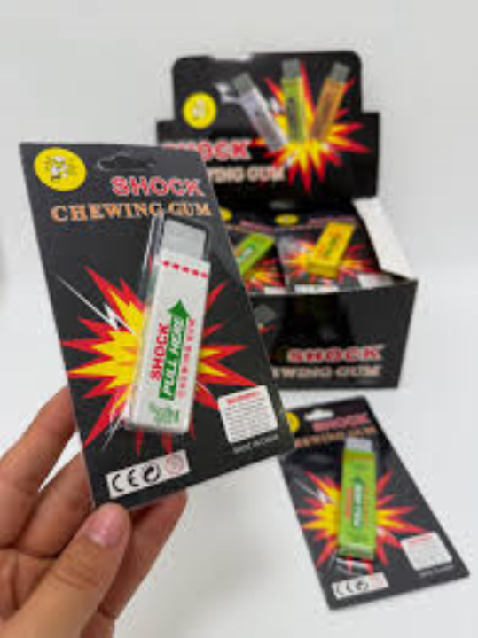 Shock chewing gum shaped toy- White (1 pcs)