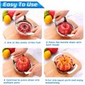 High Quality 12-Blade Extra Large apple Cutter Slicer,Stainless Steel Ultra-Sharp Fruit Corer Slicer Tools Kitchen Accessories-. 