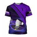 3D Indoor And Outdoor Sports Badminton Printing T Shirt Fashion Sports T-shirts For Men Kid Fashion Streetwear Gym Tee Shirt Top. 