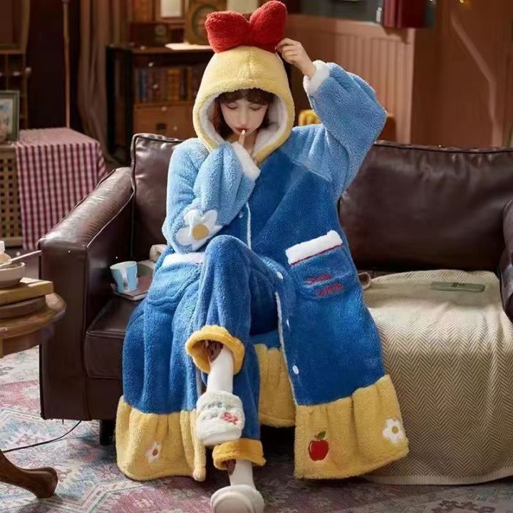 Winter%20coral%20velvet%20plush%20thickened%20Stitch%20nightgown%20loungewear%20set%20pache%20dog%20loose%20long%20-%20Image%208