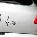 life goes on Bumper Stickers Creative Cute Funny Electric Car Motorcycle Heartbeat Rear Window Glass Automobile Sticker Bumper Stickers Paper. 