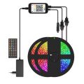 RGB Light Bar SMD 5050 LED Light Rope Bluetooth Controller Sync to Music Band Remote Control for TV B 5M US Plug. 