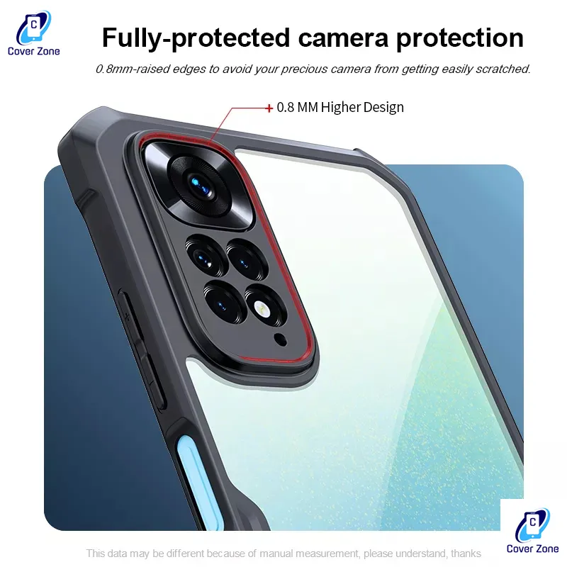 XINYEXIN Cover Per Xiaomi Redmi A1 Plus: Custodia Traslucida Con Anello Porta 360° E Supporto Magnetico, Blu Reale