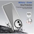 Kapa Warrior Acrylic Clear Back Cover for Vivo V30E (5G) | Slim Shockproof [Military Grade Protection] Hybrid Bumper Case Vivo V30e Transparent Soft Case. 